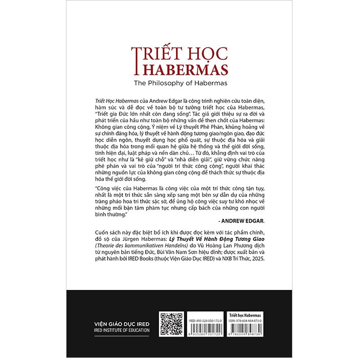 Triết Học Habermas (Bìa Cứng) Andrew Edgar