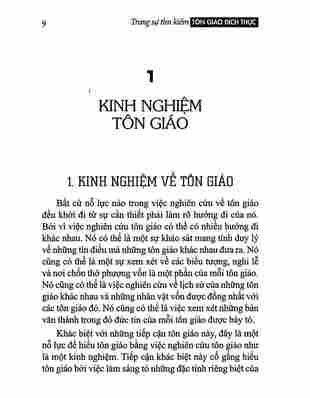 Trong sự tìm kiếm tôn giáo đích thực - Triết học về tôn giáo