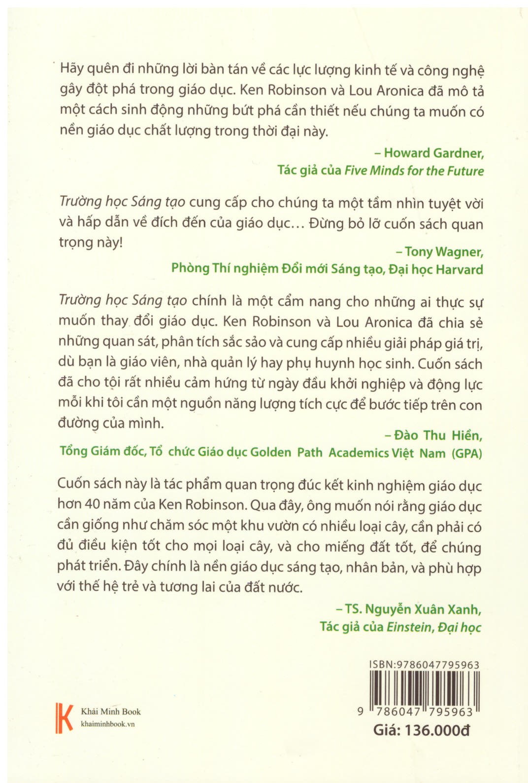 Trường Học Sáng Tạo - Ken Robinson