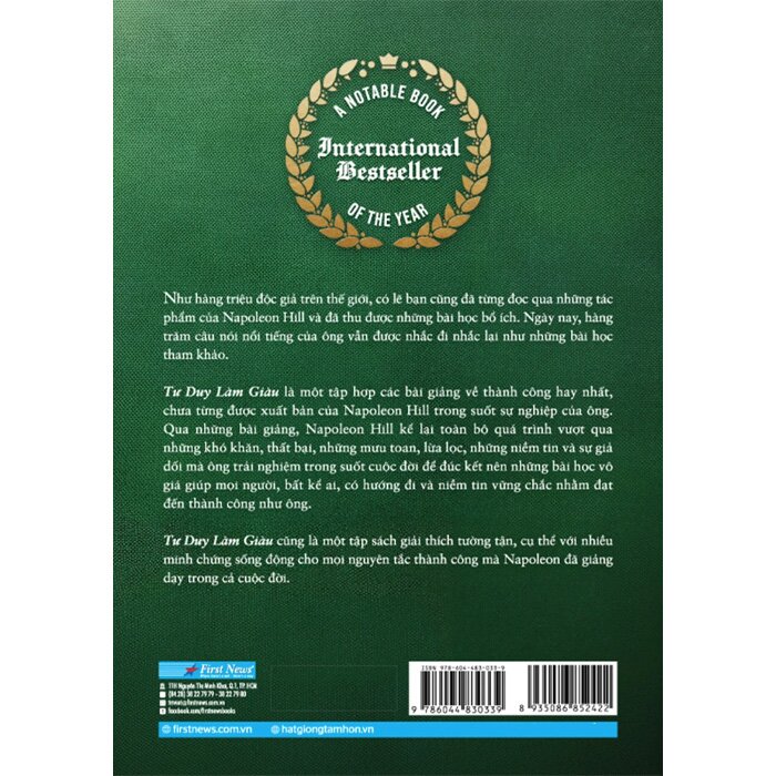 Tư Duy Làm Giàu - Những Bài Nói Chuyện Bất Hủ Của Napoleon Hill