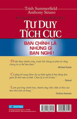 Tư Duy Tích Cực - Bạn Chính Là Những Gì Bạn Nghĩ - Trish Summerfield