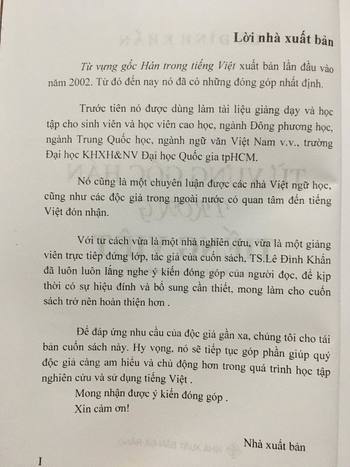 Từ Vựng Gốc Hán Trong Tiếng Việt Lê Đình Khẩn