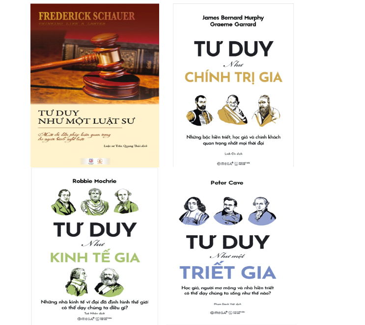 Combo (4 Cuốn Sách) Tư Duy Như Một Luật Sư + Tư Duy Như Chính Trị Gia + Tư Duy Như Kinh Tế Gia + Tư Duy Như Một Triết Gia (Nhiều Tác Giả)