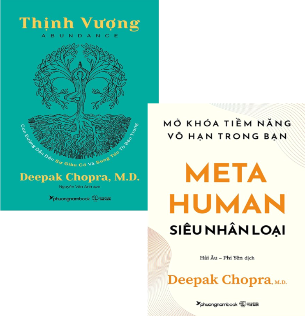 Combo (2 Cuốn Sách) Thịnh Vượng + Siêu Nhân Loại (Deepak Chopra)