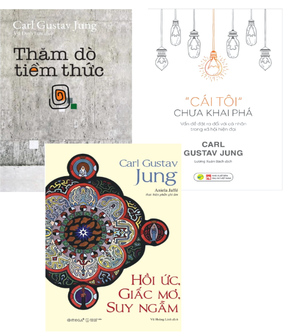 Combo (3 Cuốn Sách) Thăm Dò Tiềm Thức + Cái Tôi Chưa Khai Phá + Hồi Ức, Giấc Mơ, Suy Ngẫm (Carl Gustav Jung)