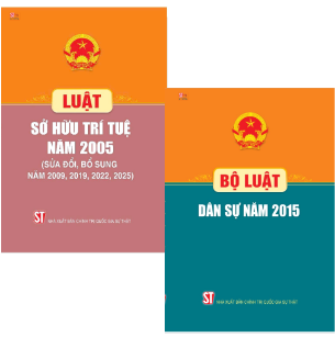 Combo (2 Cuốn Sách) Bộ luật Dân sự năm 2015 + Luật Sở hữu trí tuệ năm 2005 (Sửa đổi, bổ sung năm 2009, 2019, 2022, 2025)
