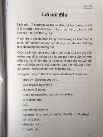 Vật Lý Hiện Đại: Mốt Số Vấn Đề Thời Sự Cao Chi