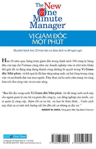 Vị Giám Đốc Một Phút - Ken Blanchard, Steve Gottry