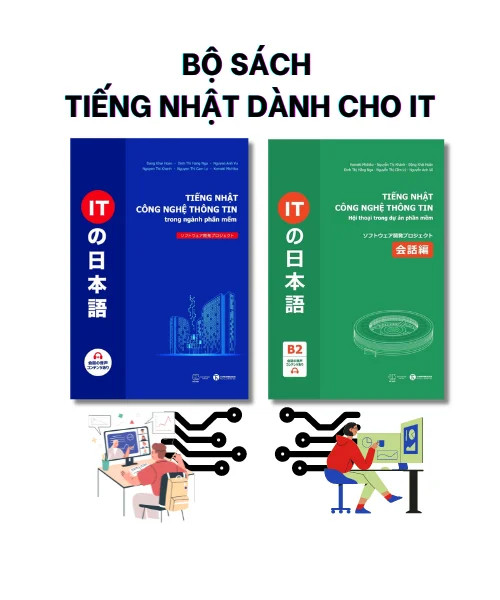 Sách Bộ sách Tiếng Nhật dành cho IT (2 cuốn)