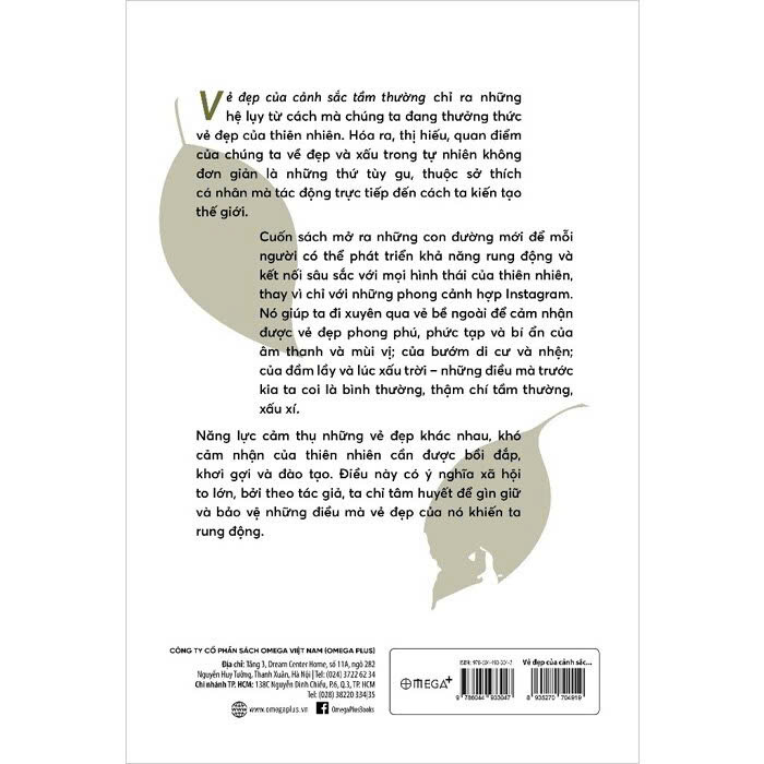 sách Vẻ Đẹp Của Cảnh Sắc Tầm Thường - Hay Vì Sao Chúng Ta Cần Thay Đổi Cách Thưởng Thức Thiên Nhiên?- Đặng Hoàng Giang
