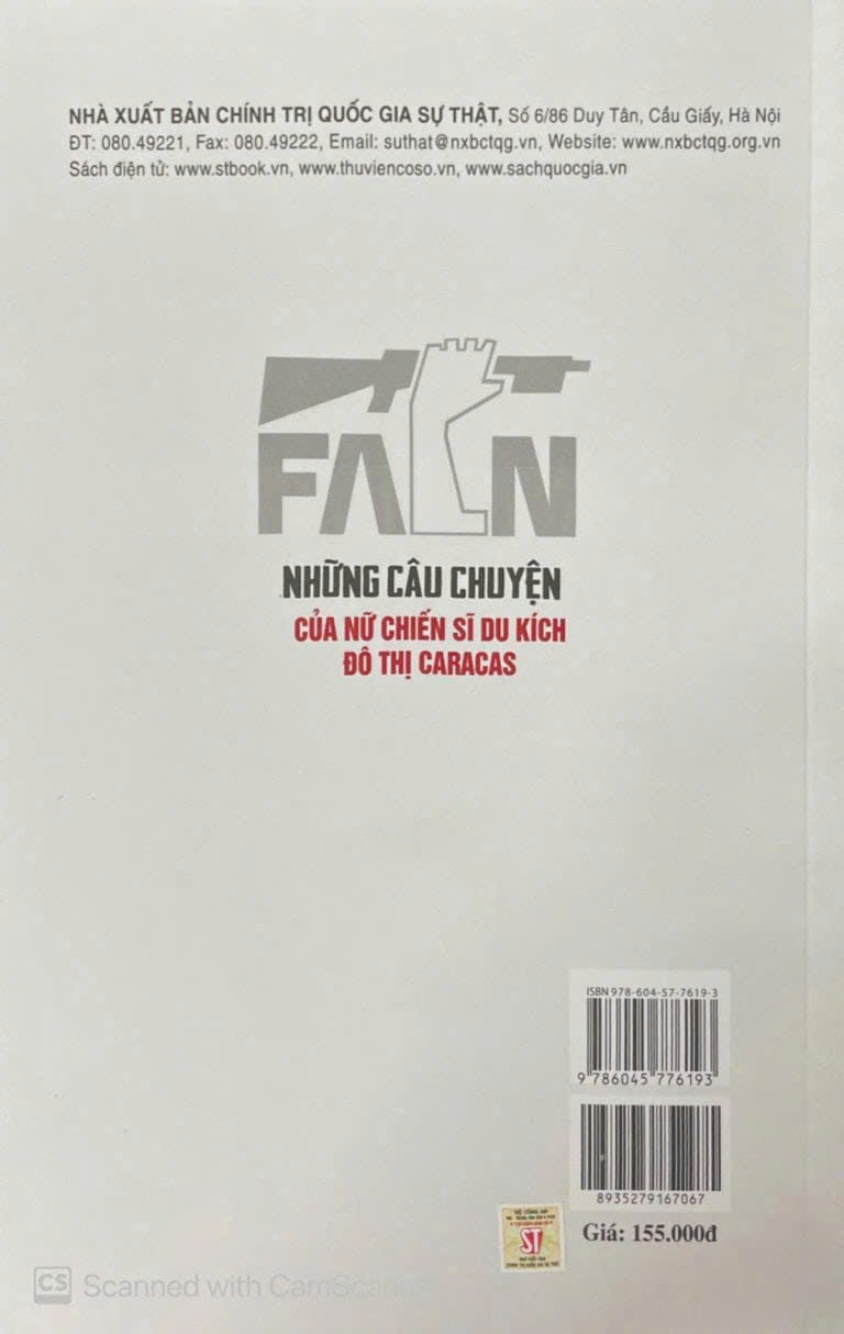 Sách Những Câu Chuyện Của Nữ Chiến Sĩ Du Kích Đô Thị Caracas (Nancy Zambrano Rivas)