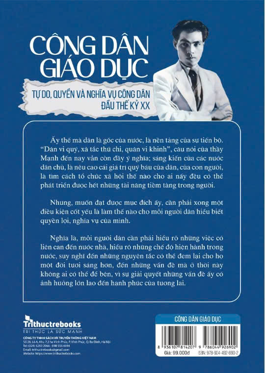 sách Công dân giáo dục - Tự do, quyền và nghĩa vụ công dân đầu thế kỷ XX (Hoàng Đạo, Nguyễn Hữu Sơn)