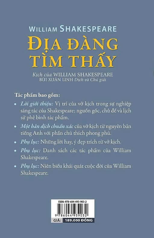 Sách Địa Đàng Tìm Thấy (William Shakespeare)