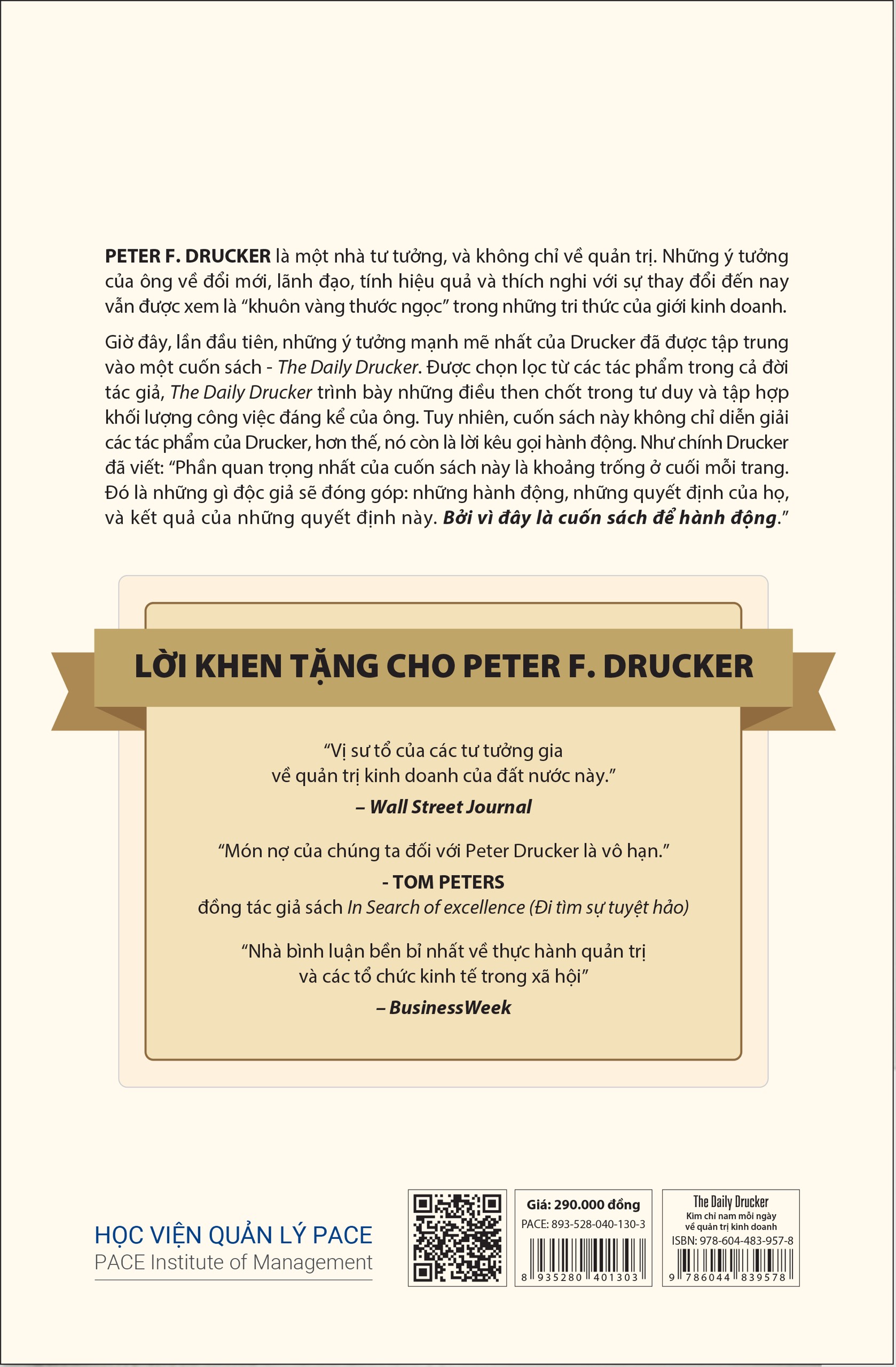 Sách Sách The Daily Drucker - Kim Chỉ Nam Mỗi Ngày Về Quản Trị Kinh Doanh (Bìa Cứng) Peter F. Drucker
