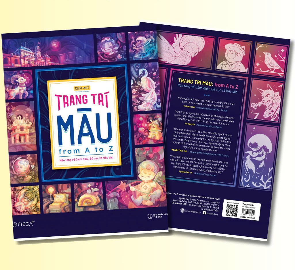 Sách TRANG TRÍ MÀU: FROM A TO Z (Nền Tảng Về Cách Điệu, Bố Cục Và Màu Sắc) Zest Art