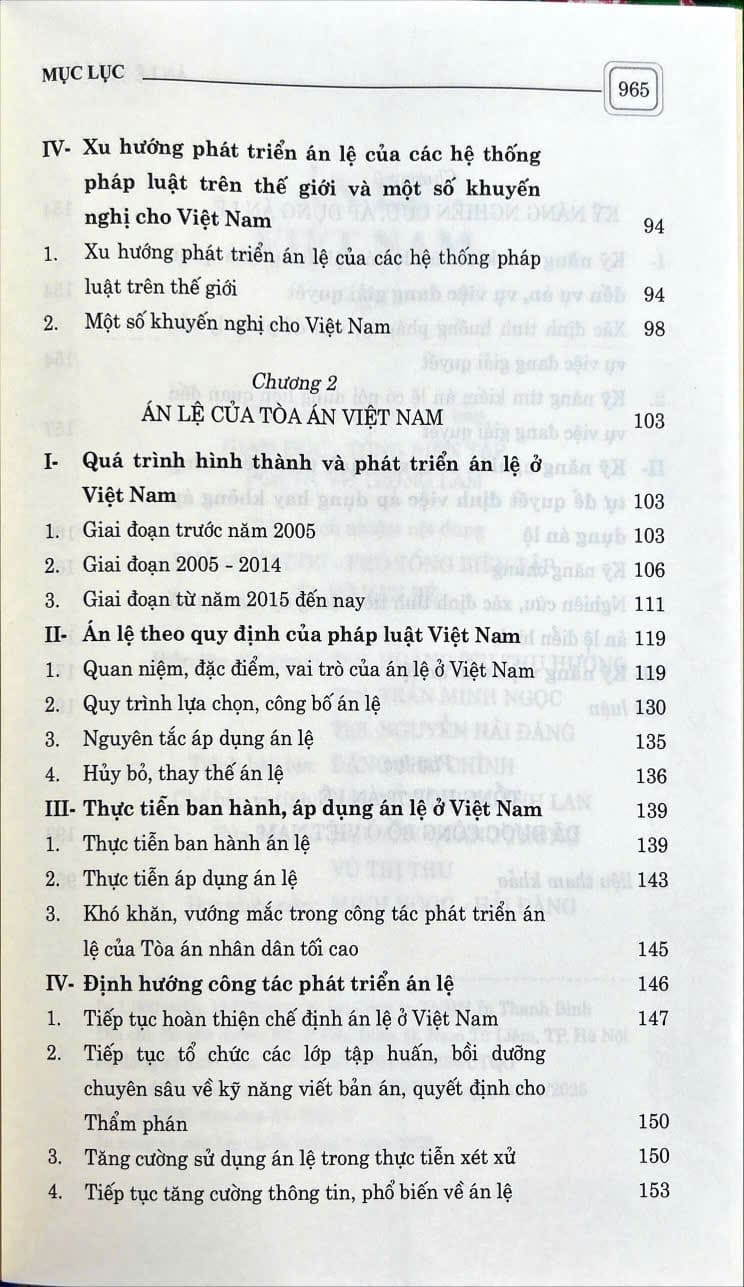 Sách Án lệ Việt Nam (sách chuyên khảo) GS.TS. Nguyễn Hòa Bình