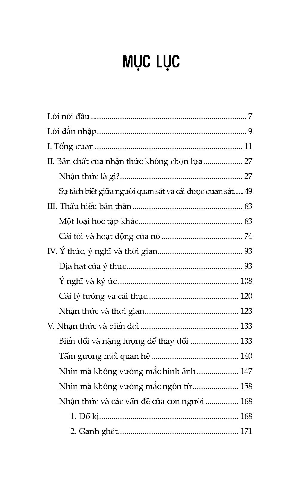 Sách Nhận Thức Không Chọn Lựa (J. Krishnamurti)