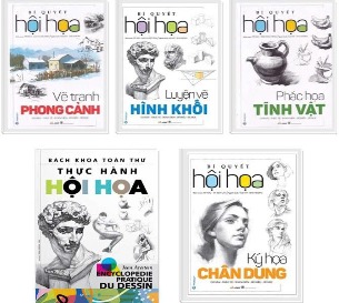 Combo Sách Bí Quyết Hội Họa và Bách Khoa Toàn Thư Thực Hành Hội Họa (Bộ combo 5 cuốn)