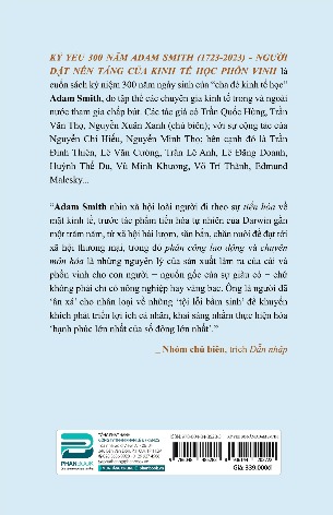 Adam Smith (Kỷ yếu 300 năm) - Trần Quốc Hùng, Trần Văn Thọ, Nguyễn Xuân Xanh, Nguyễn Chí Hiếu, Nguyễn Minh Thọ
