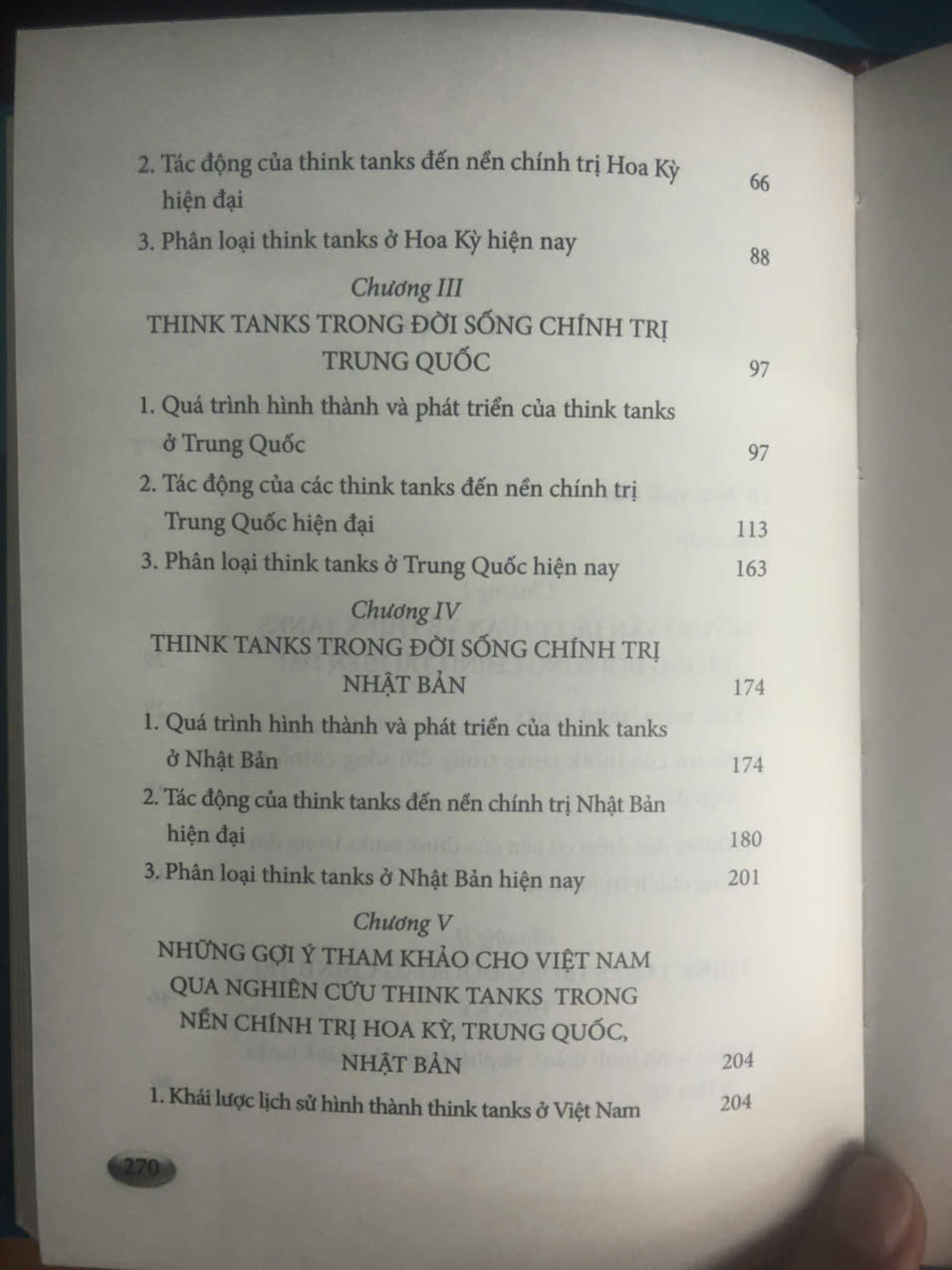 Think Tanks trong đời sống chính trị Hoa Kỳ, Trung Quốc, Nhật Bản và những gợi ý đối với Việt Nam (Sách chuyên khảo)