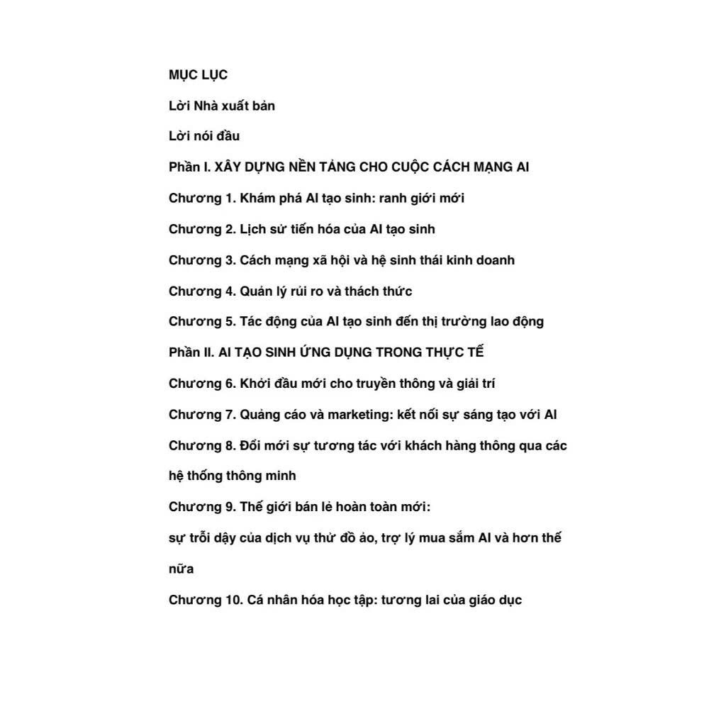 AI Tạo sinh - 100+ Ứng dụng thay đổi xã hội kinh doanh - Bernard Marr