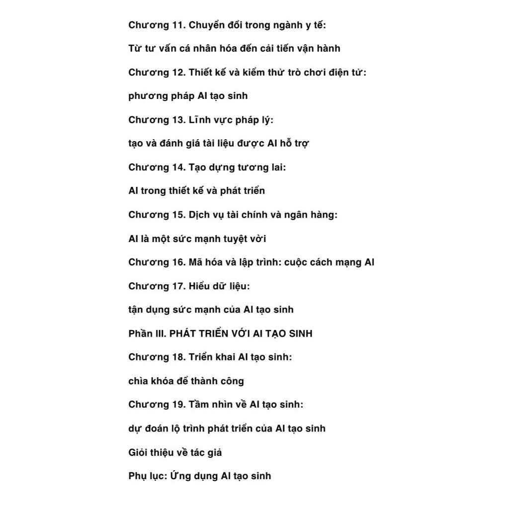 AI Tạo sinh - 100+ Ứng dụng thay đổi xã hội kinh doanh - Bernard Marr
