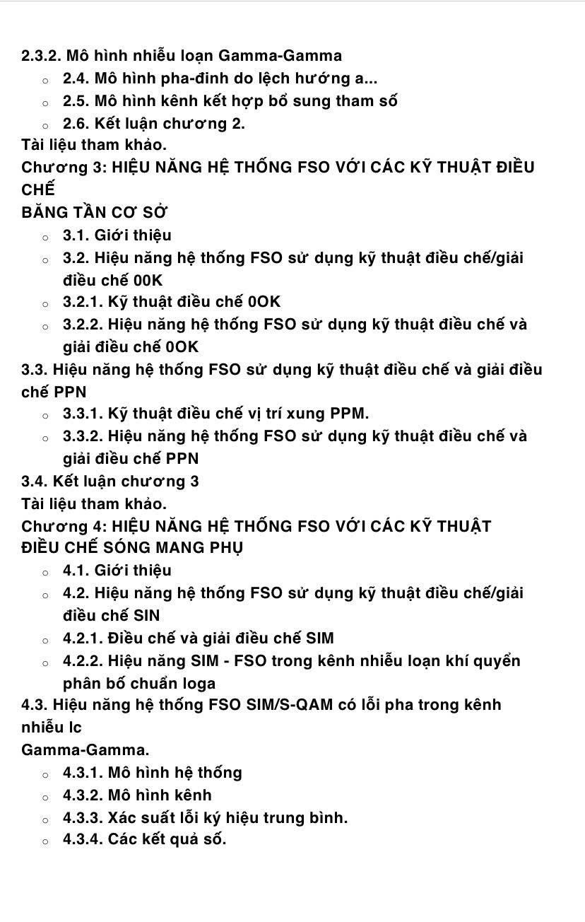 Nguyên lý và Hiệu năng Hệ thống truyền thông quang không dây