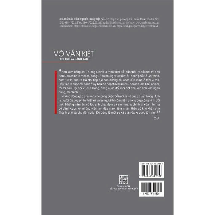  Võ Văn Kiệt - Trí Tuệ Và Sáng Tạo - Hoàng Lại Giang