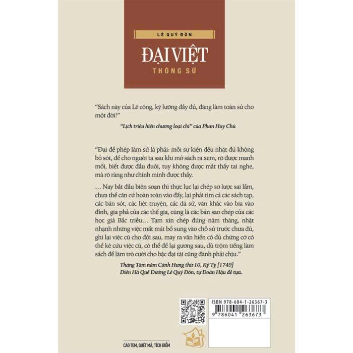 Đại Việt Thông Sử (Bìa Cứng) Lê Quý Đôn