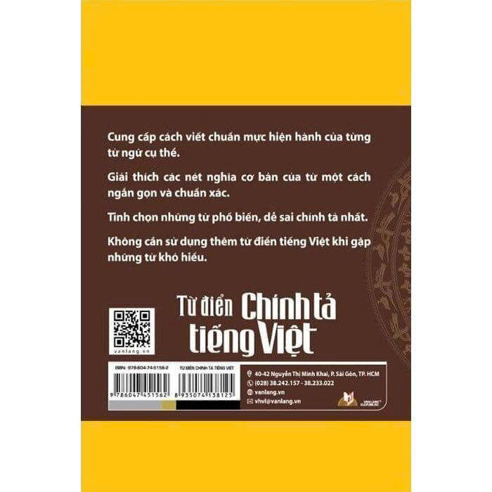 Từ Điển Chính Tả Tiếng Việt - Tác Phẩm Được Viện Ngôn Ngữ Học Thẩm Định - Văn Lang Culture Jsc