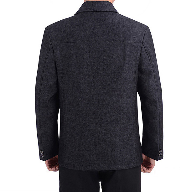Áo khoác nam trung niên thu đông dáng vest QA013