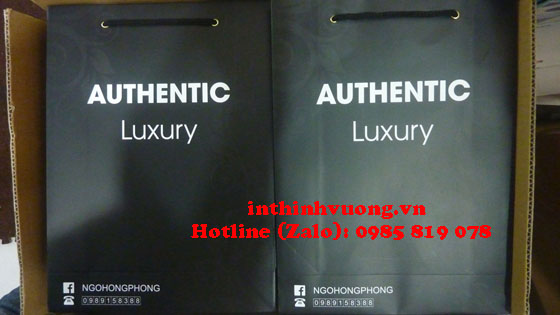 in túi giấy shop thời trang