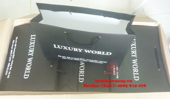 in túi giấy cho shop thời trang