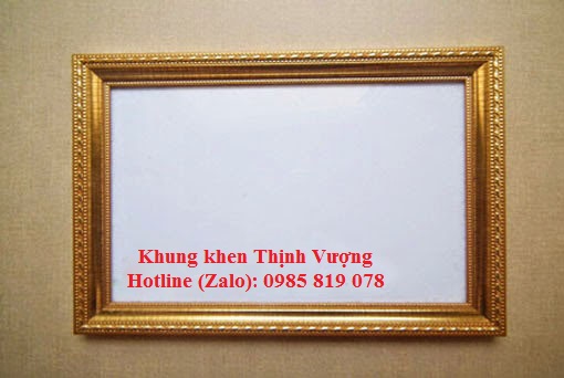 Mẫu khung giấy khen 26 x 36 cm ở Hà Nội