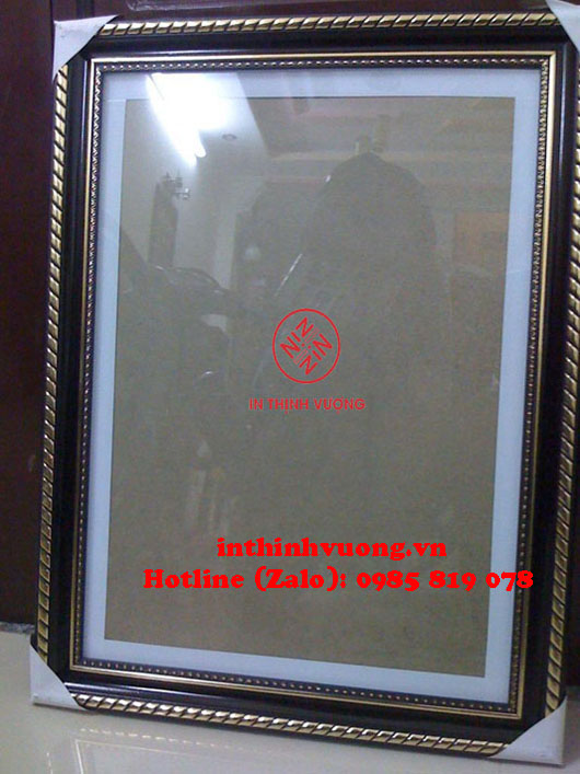 khung giấy khen nâu đẹp cao cấp