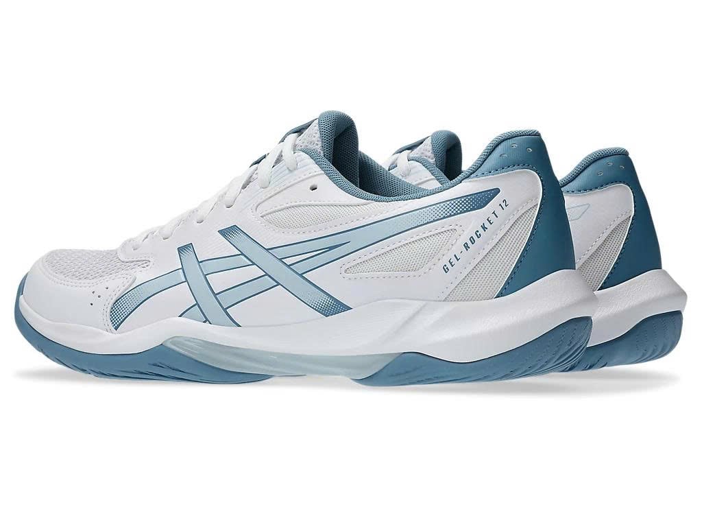 ẢNH MÔ TẢ GIÀY ASICS GEL ROCKET 12 - TRẮNG XÁM XANH ẢNH MÔ TẢ GIÀY ASICS GEL ROCKET 12 - TRẮNG XÁM XANH