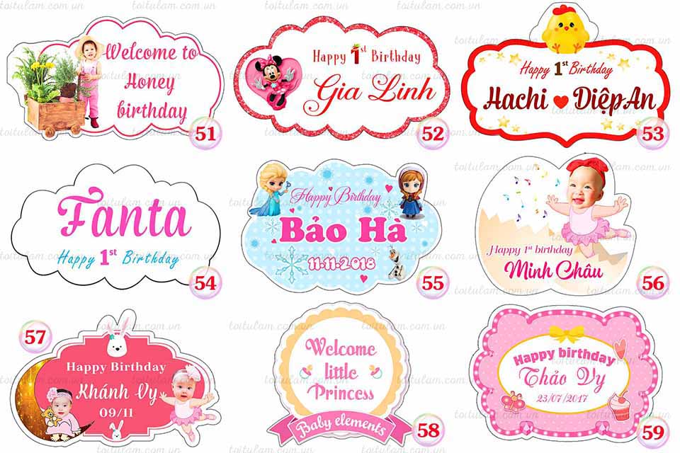 Tổng hợp Bảng Tên Sinh Nhật Happy Birthday Vector giá rẻ bán chạy tháng 52023 BeeCost