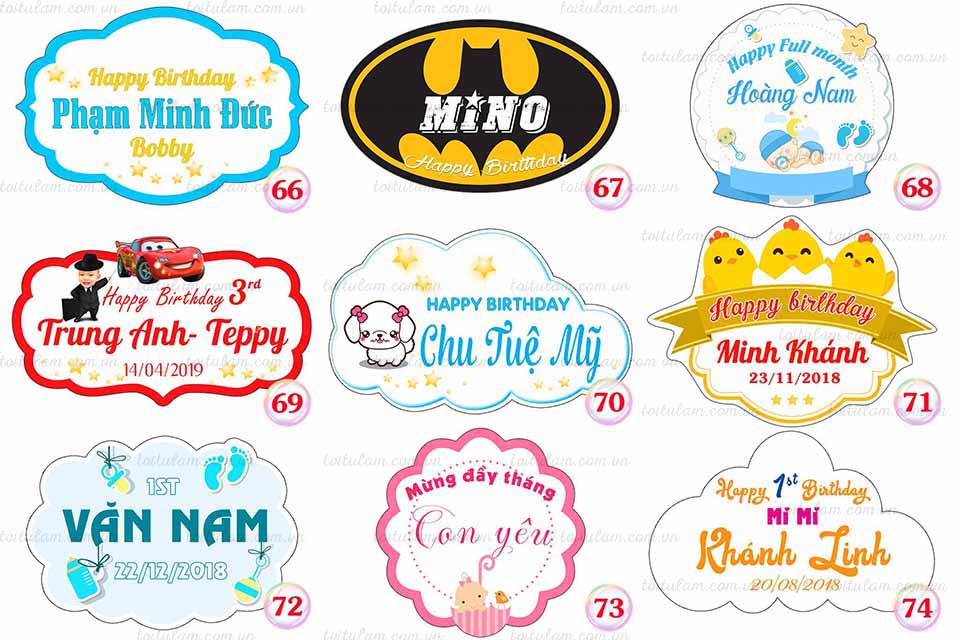 Chibi Sinh Nhật Kèm Bảng Tên giá rẻ Tháng 82023BigGo Việt Nam