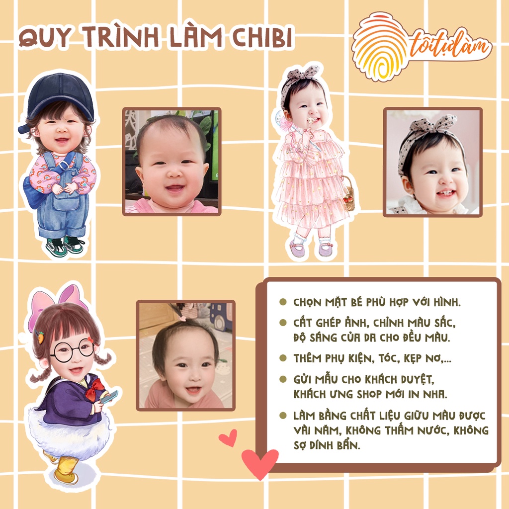 chibi cho bé là gì, quy tình làm chibi cho bé