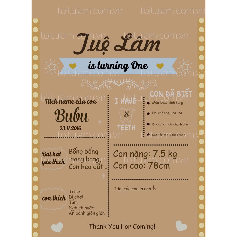 Bảng sở thích chấm bi
