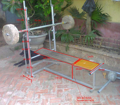 Mách bạn cách tự làm ghế tập tạ tại nhà