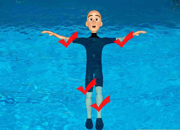 Tự học kỹ thuật đứng nước trong bơi lội