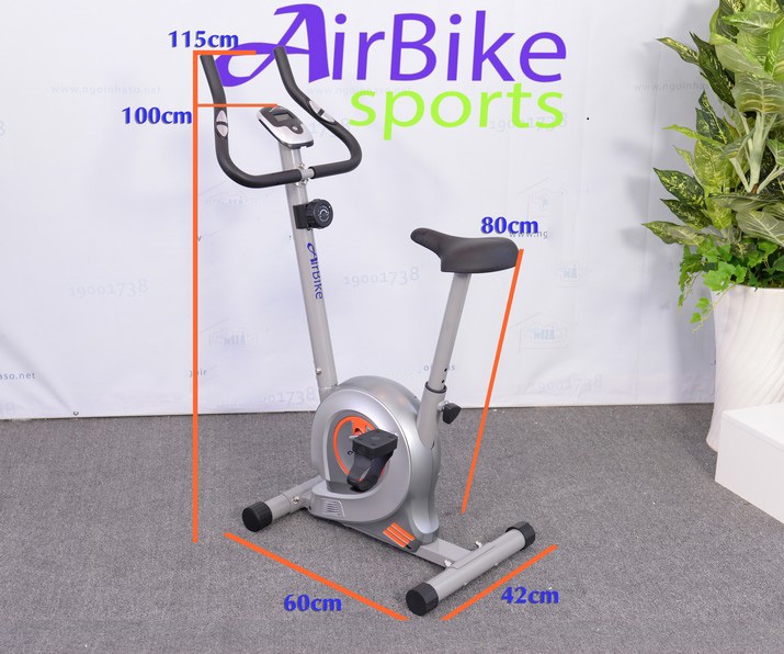 Kích thước lắp đặt xe đạp tập thể dục Air Bike AB-01