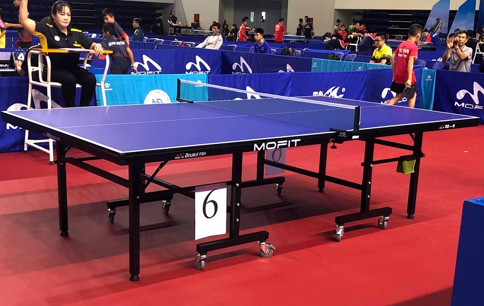 Hình ảnh lắp đặt bàn bóng bàn thực tế