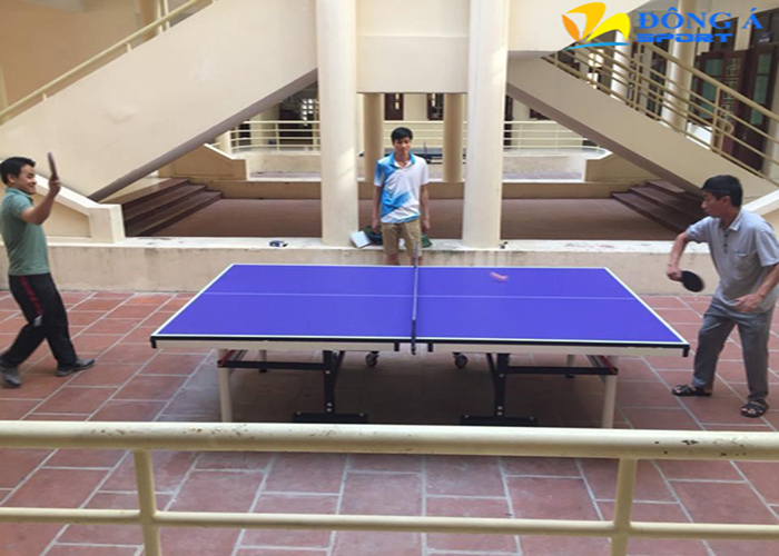 Hình ảnh thực tế bàn bóng bàn thi đấu gỗ MDF 25 ly DA-001