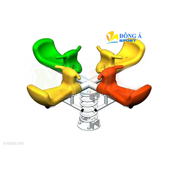 Bập bênh lò xo 4 chỗ nick6401