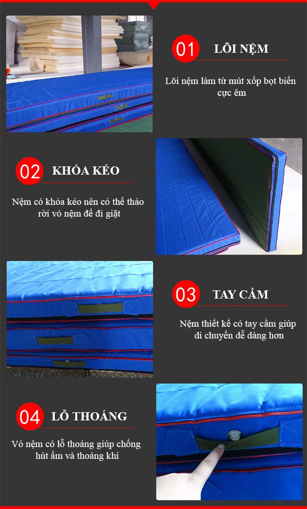 Nệm thể dục nhập khẩu