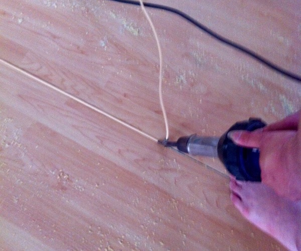 Thi công hàn nhiệt sân bóng chuyển