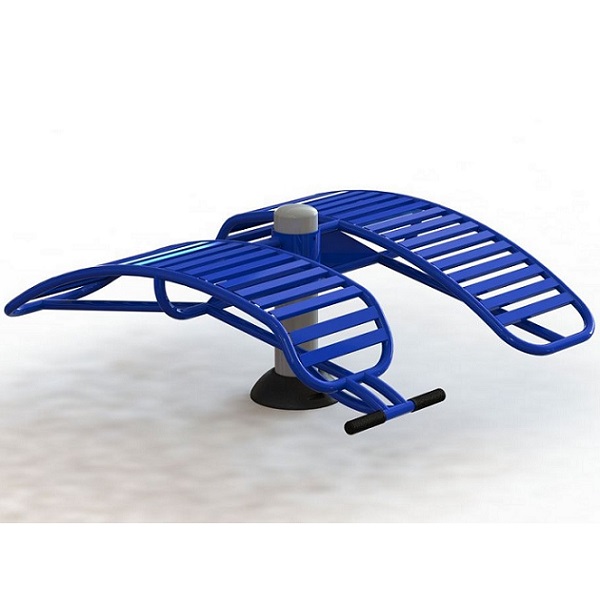 Ghế tập lưng bụng đôi NT-619 xanh xám