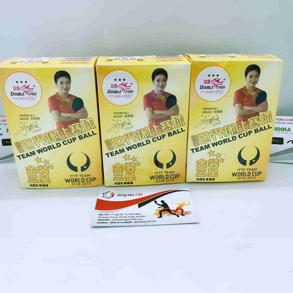 Hộp quả bóng bàn Song Ngư V40+ hộp vàng 6 quả